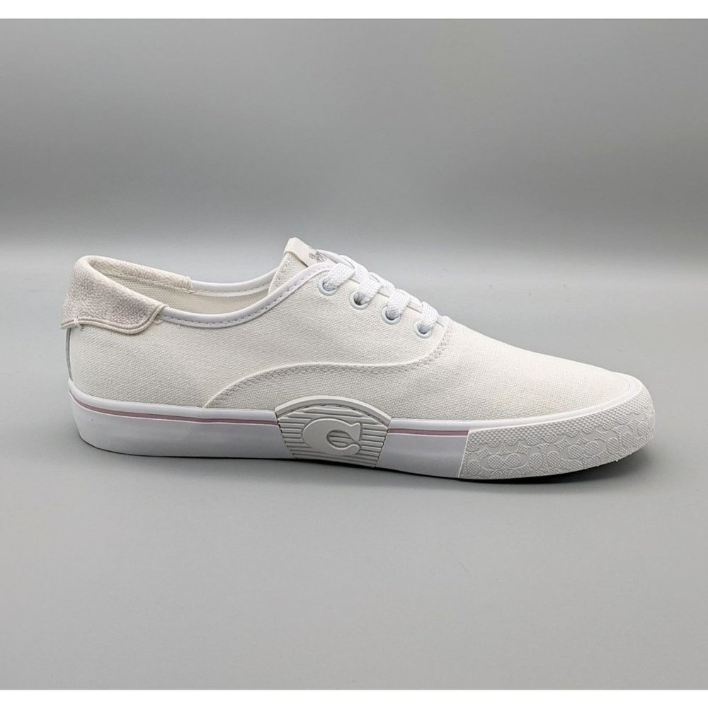 NWB Coach Women's Citysole Skate Canvas White Size 8B (MSRP $135)